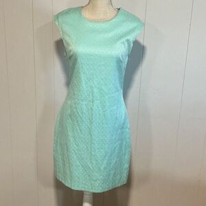 B Darlin Mint Sleeveless Textured Shift Dress